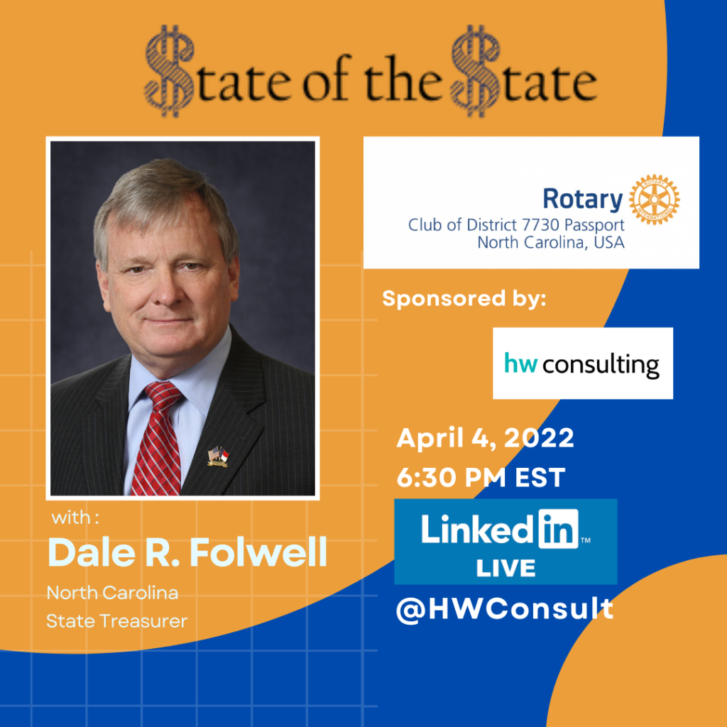 Harris Whitesell Consulting Dale Folwell North Carolina State Treasurer